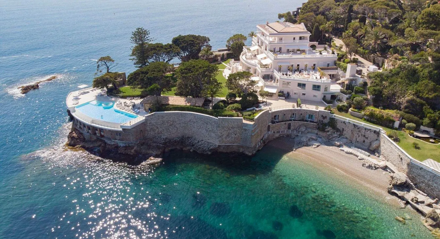 The French Riviera coastline